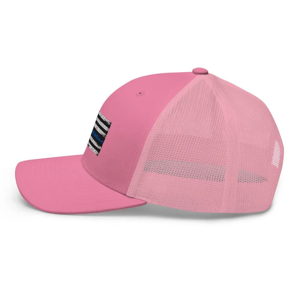 Thin blue line Trucker Cap