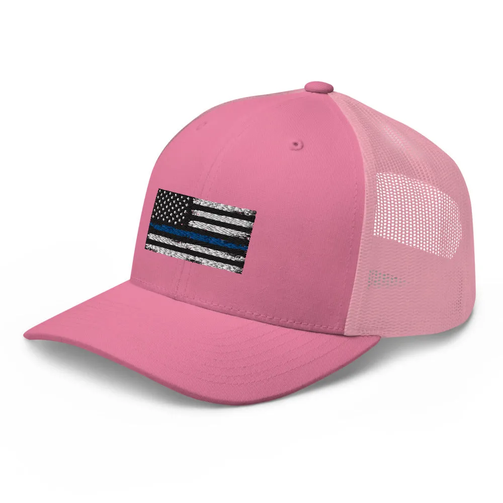 Thin blue line Trucker Cap