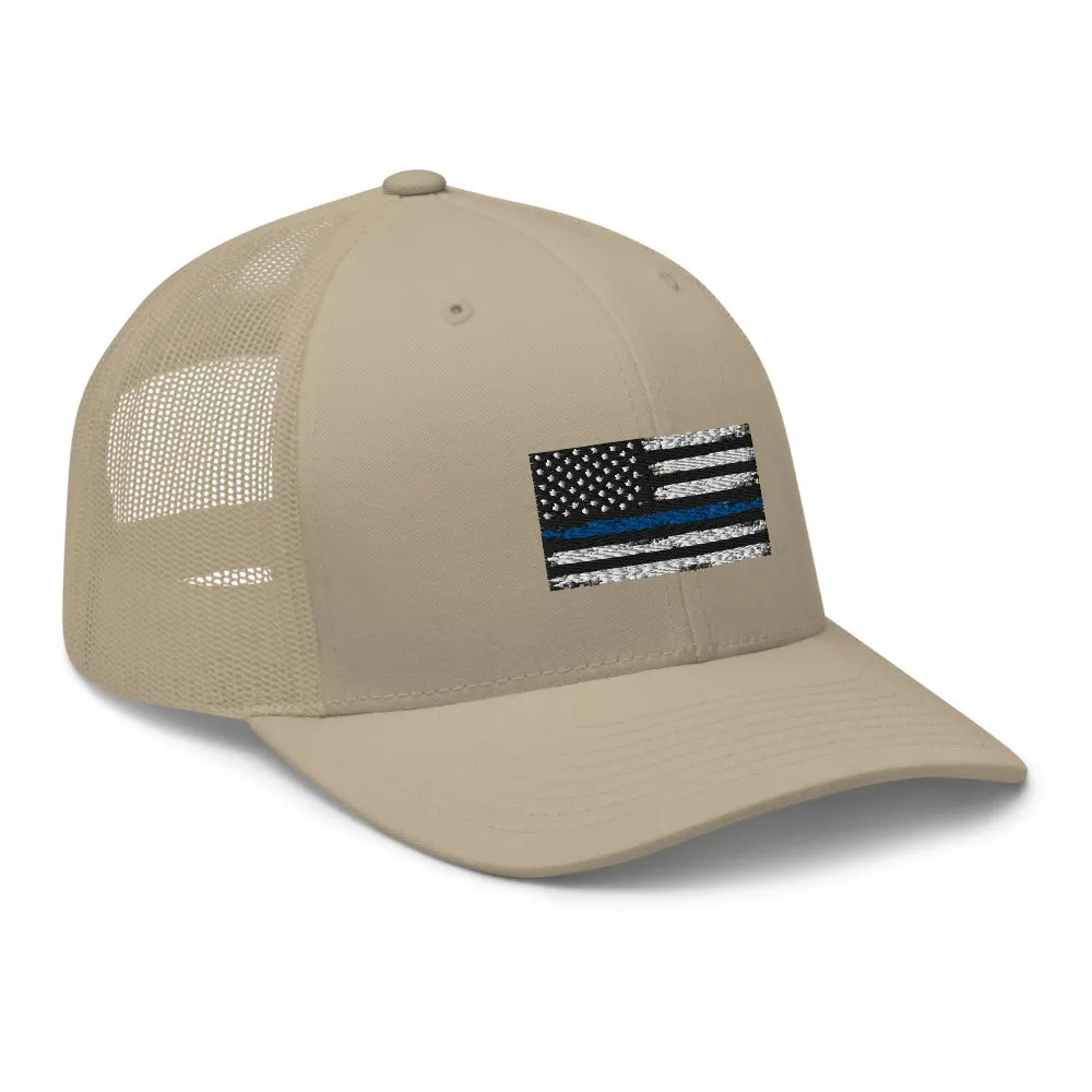 Thin blue line Trucker Cap