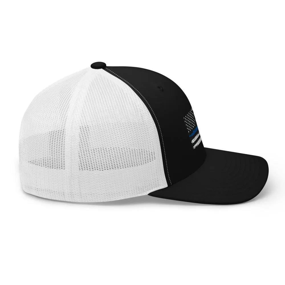 Thin blue line Trucker Cap