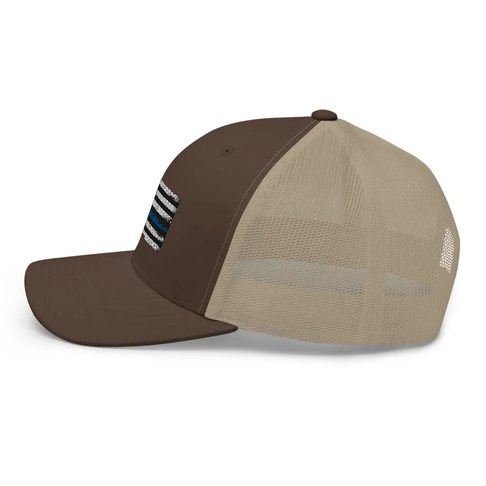 Thin blue line Trucker Cap