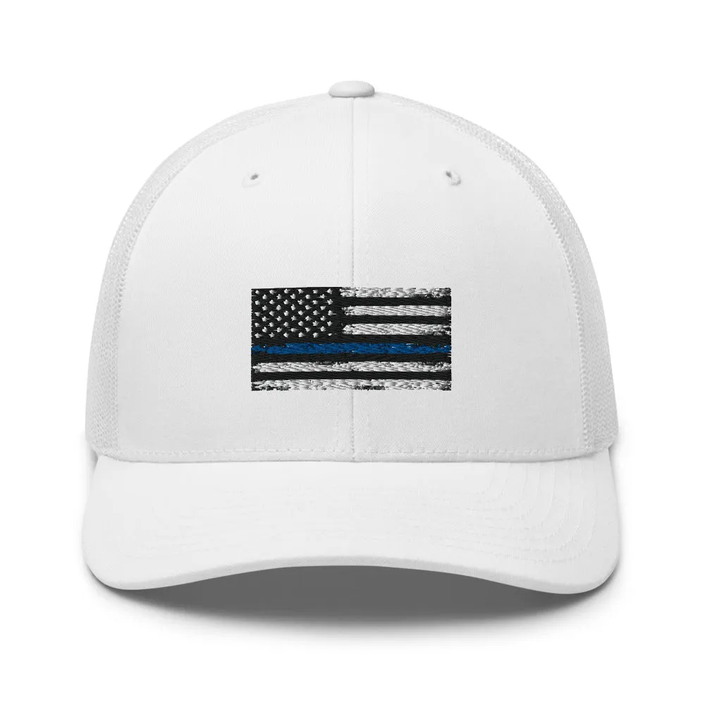 Thin blue line Trucker Cap