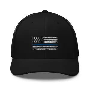 Thin blue line Trucker Cap