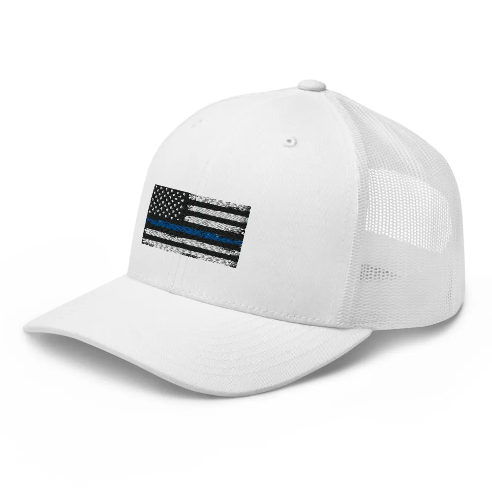 Thin blue line Trucker Cap