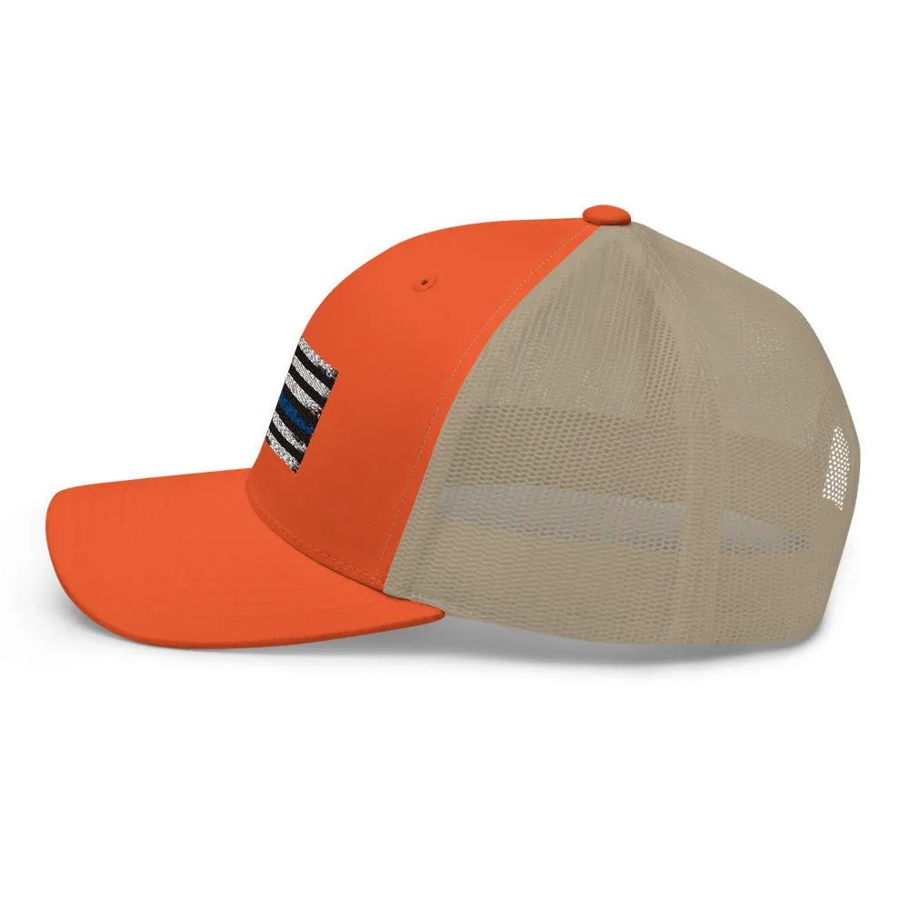 Thin blue line Trucker Cap