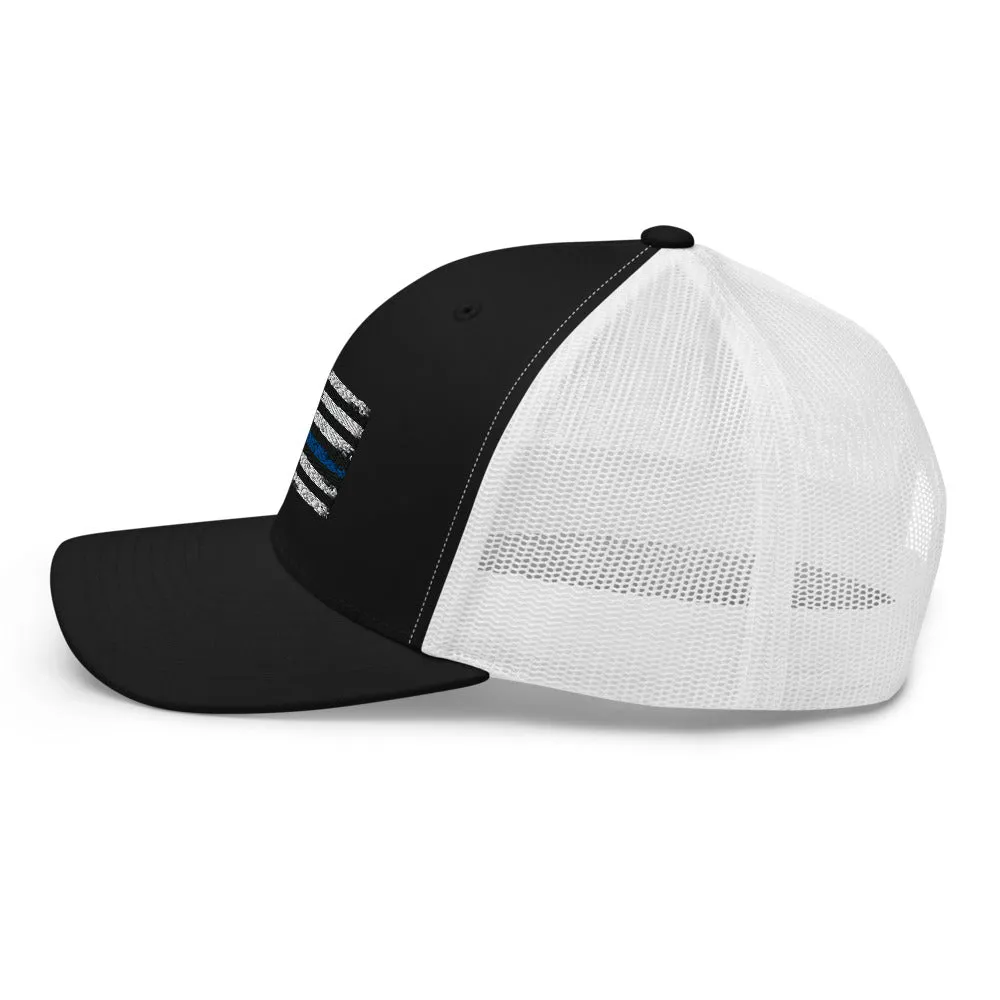 Thin blue line Trucker Cap