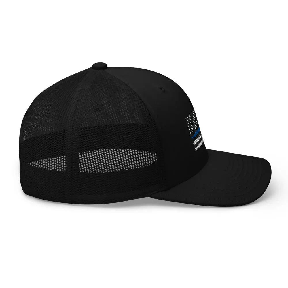 Thin blue line Trucker Cap
