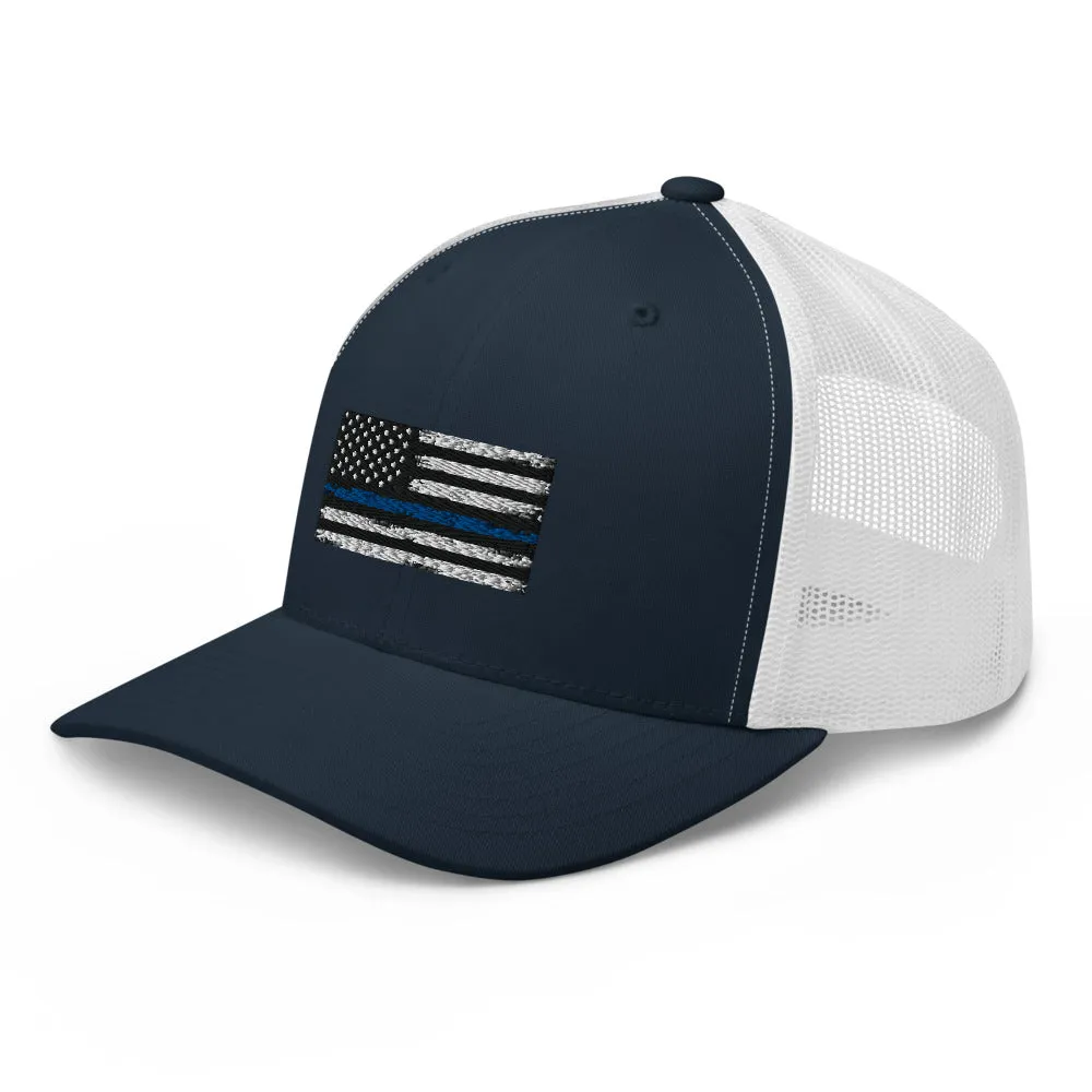 Thin blue line Trucker Cap