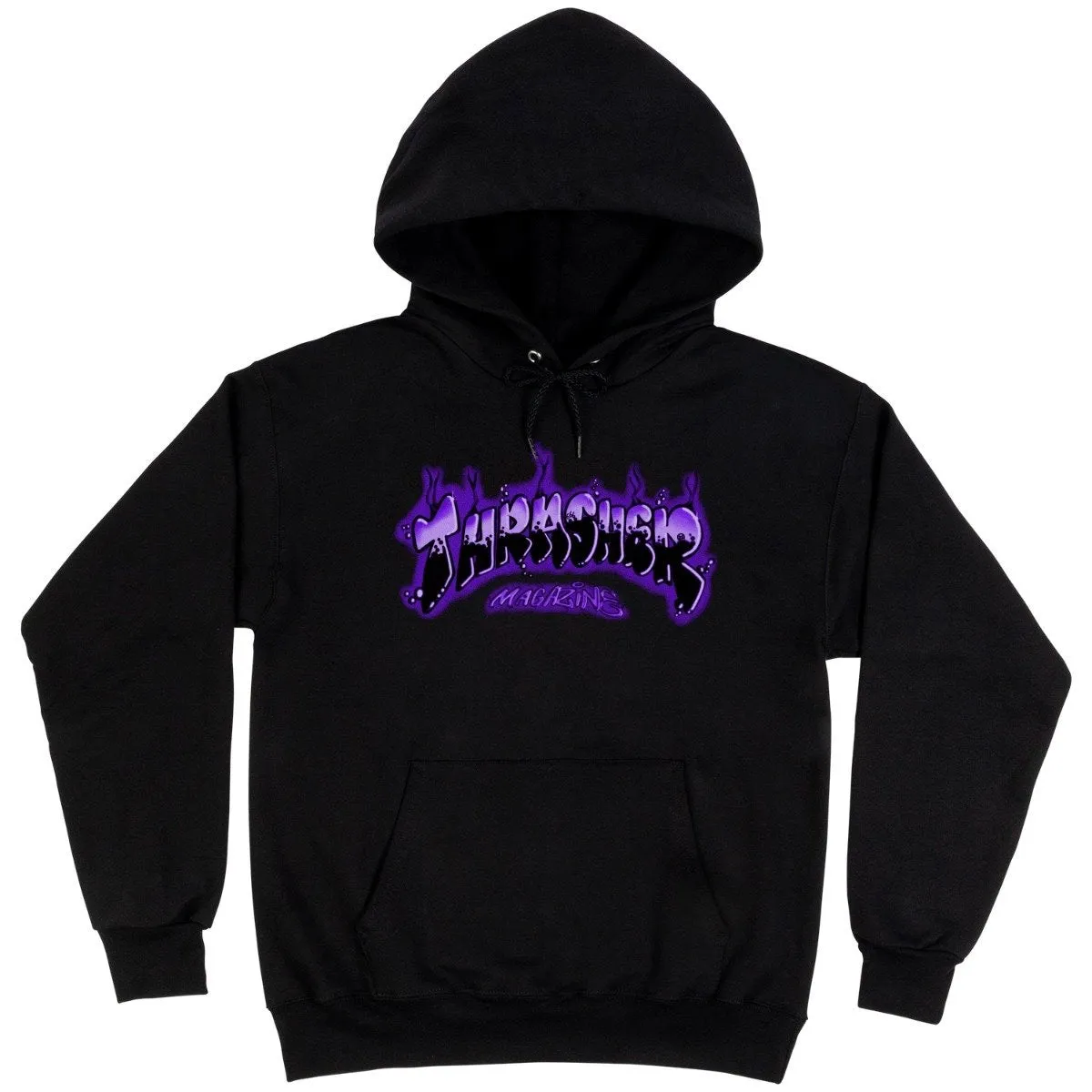 Thrasher - Airbrush Hoodie Black/Purple