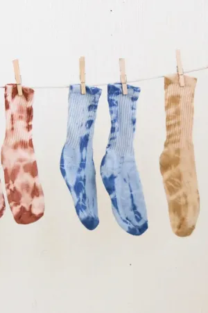 Tie Dye Socks - Indigo