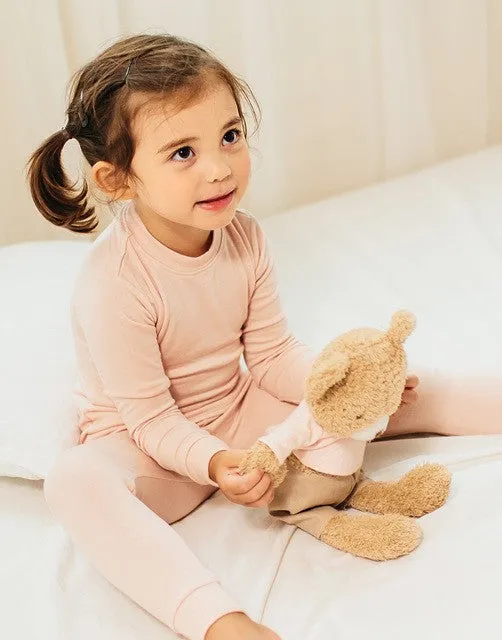 Toddler powder pink 2 piece modal pajama