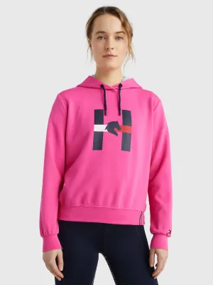 Tommy Hilfiger Graphic sport Hoody in Magenta