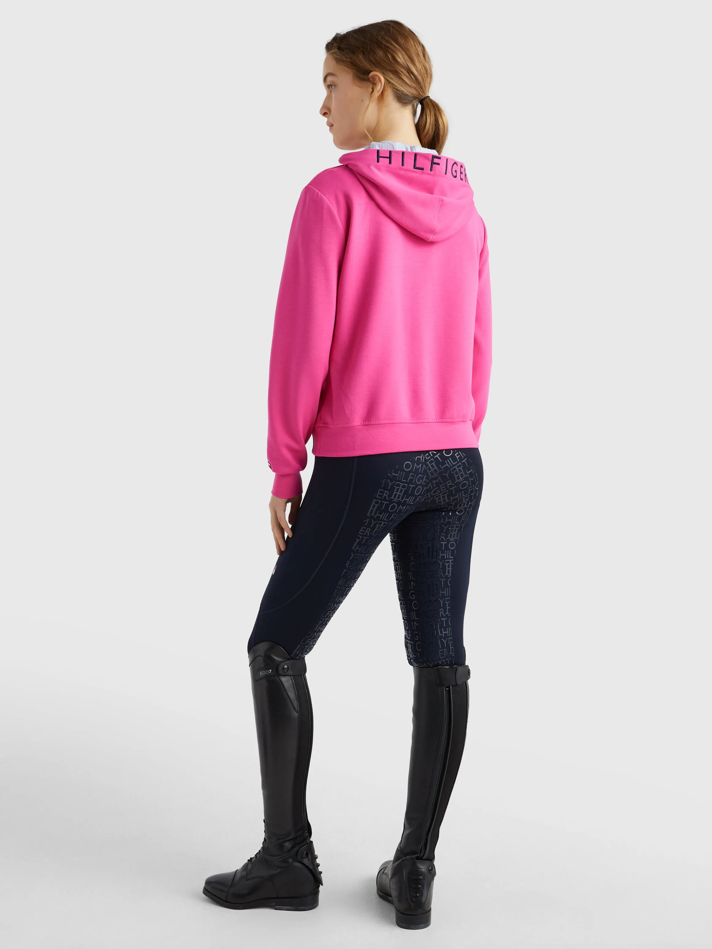 Tommy Hilfiger Graphic sport Hoody in Magenta