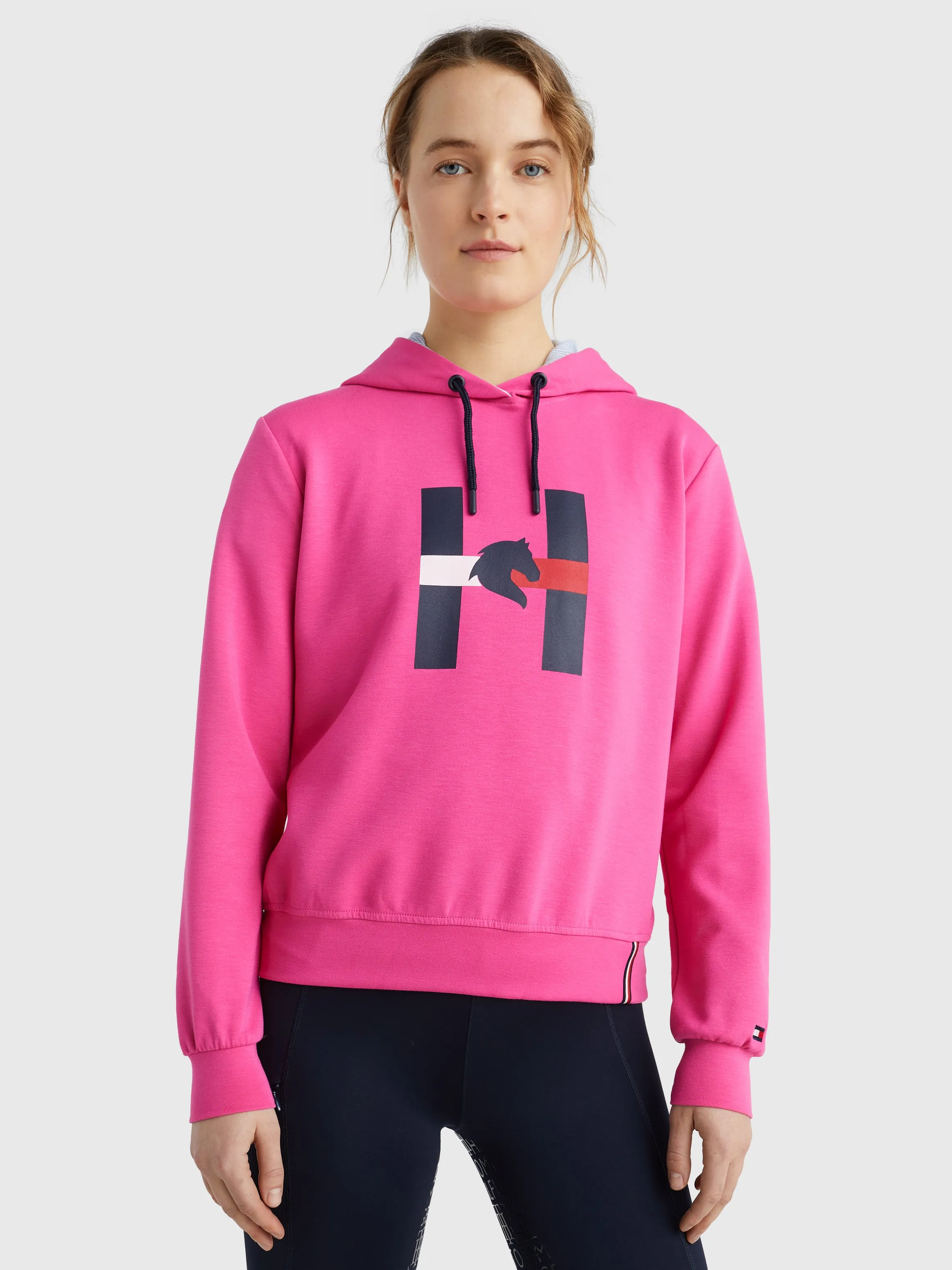 Tommy Hilfiger Graphic sport Hoody in Magenta