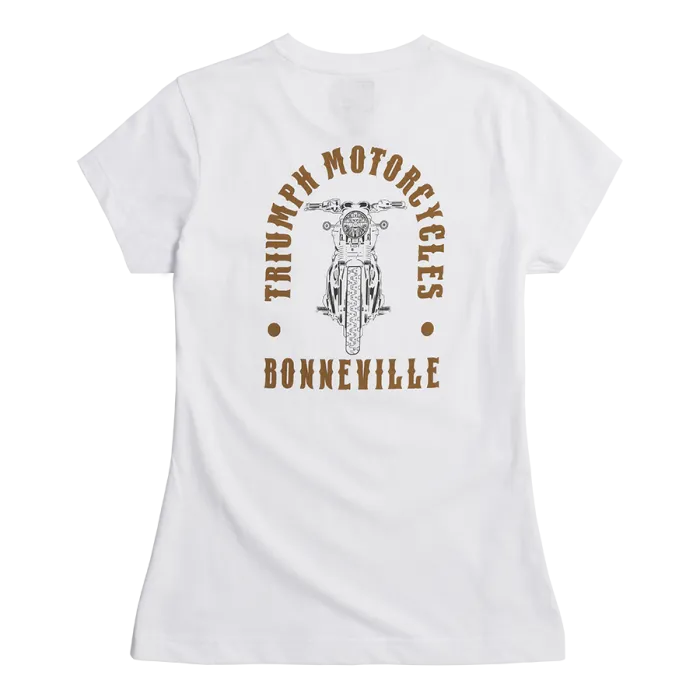Triumph Bonneville T120 Womens T-Shirt - White