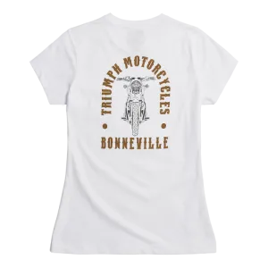Triumph Bonneville T120 Womens T-Shirt - White