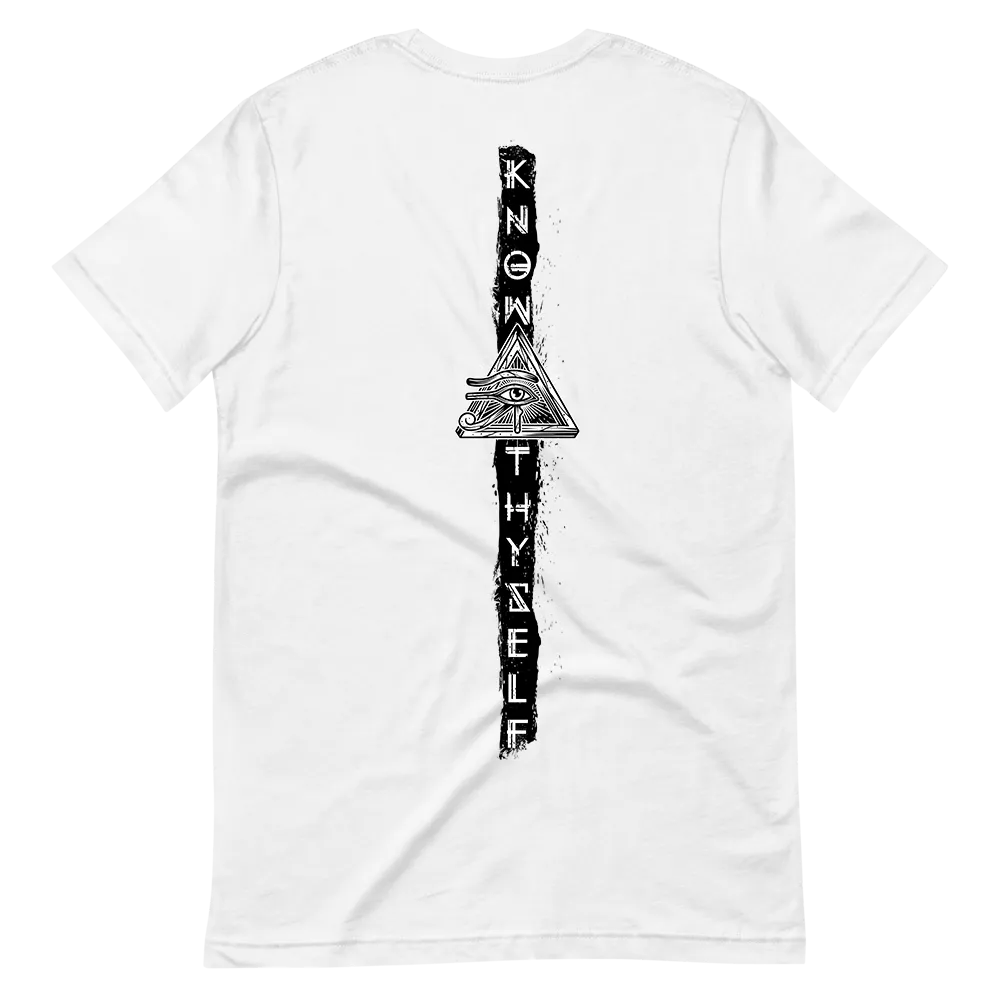 Truth Seeker Black On White T-Shirt