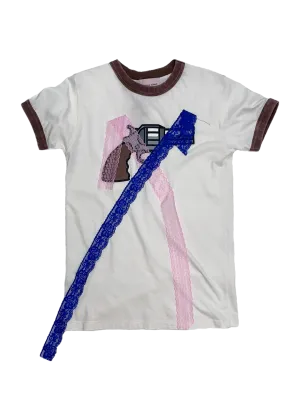 Upcycled Gun-print T-shirt