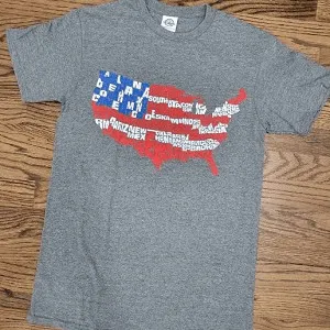 USA Map T-Shirt