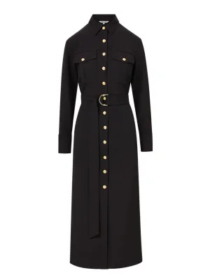 Veronica Beard Jaden Shirtdress in Black
