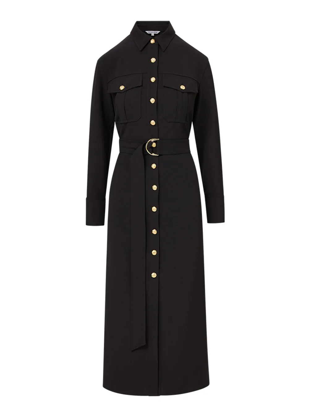 Veronica Beard Jaden Shirtdress in Black