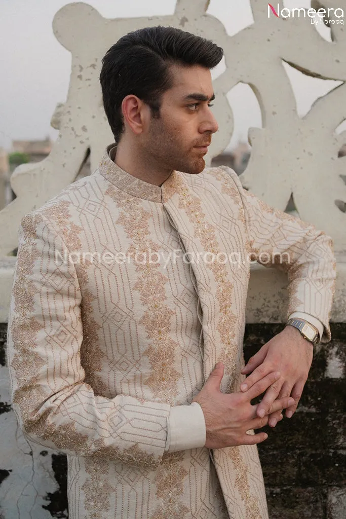 Wedding Indian Outfit for Men with Embroidery 2021 #GR115