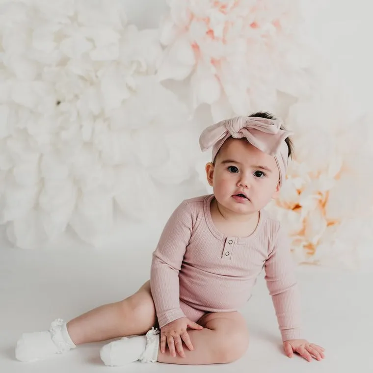Willow Long Sleeve Bodysuit - Soft Pink