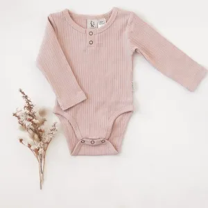 Willow Long Sleeve Bodysuit - Soft Pink