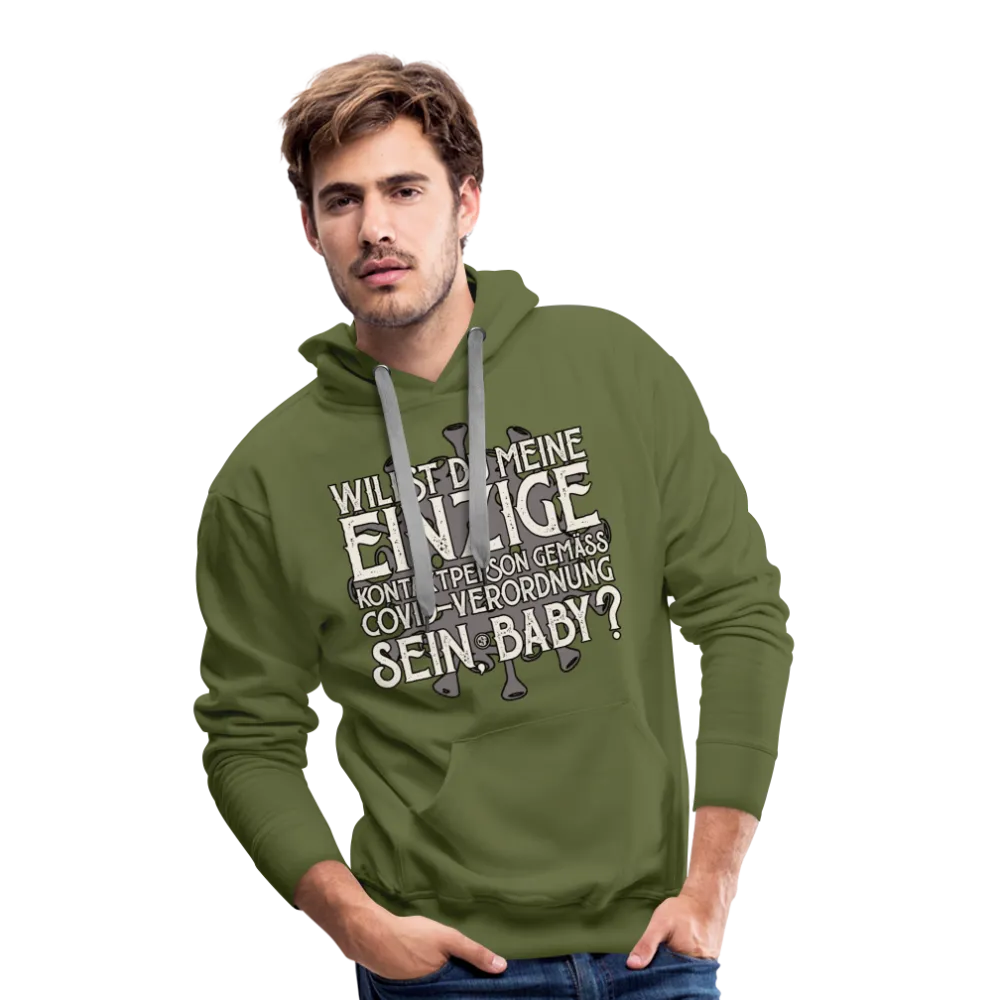 Willst du meine einzige Kontaktperson gemäss... - Männer Premium Hoodie
