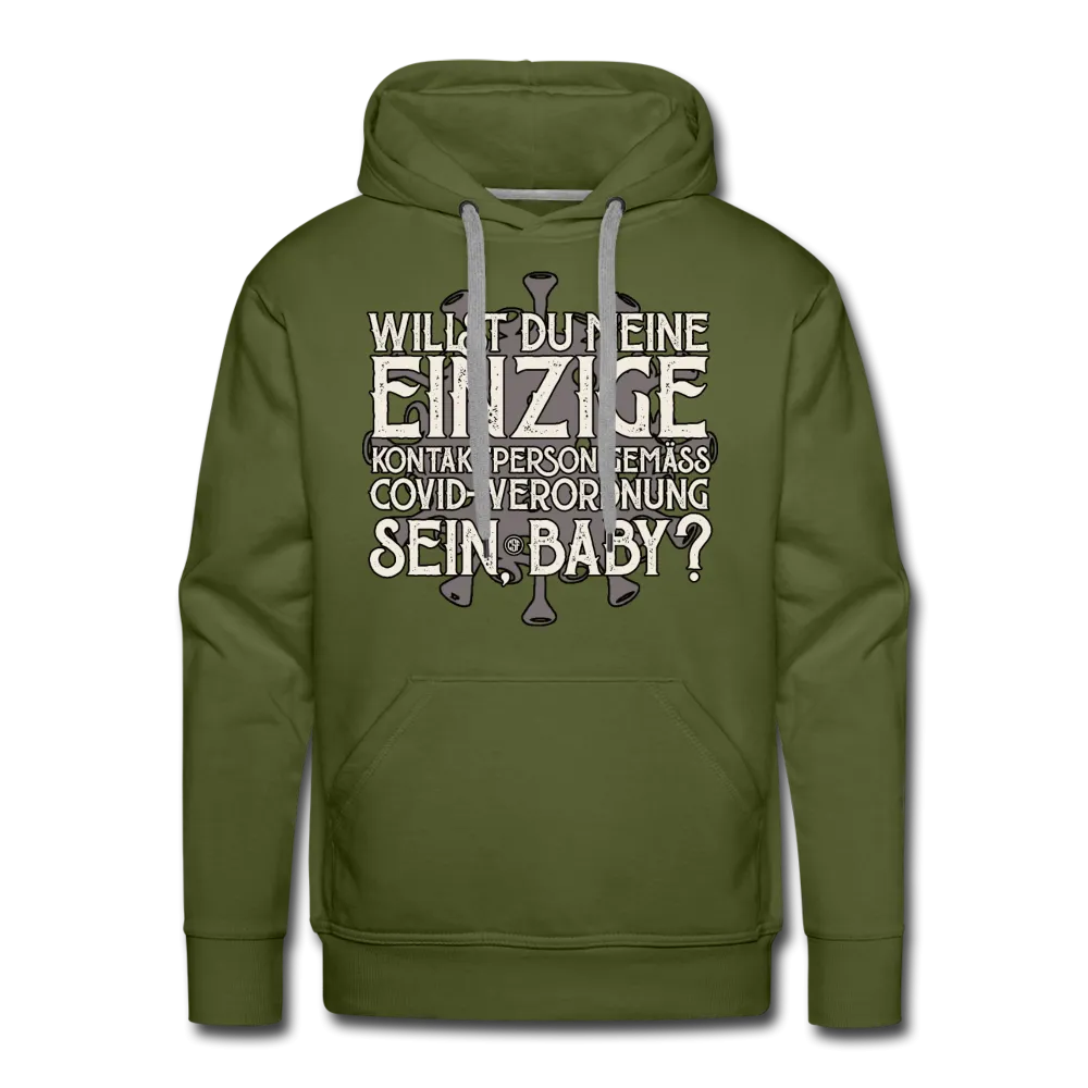 Willst du meine einzige Kontaktperson gemäss... - Männer Premium Hoodie