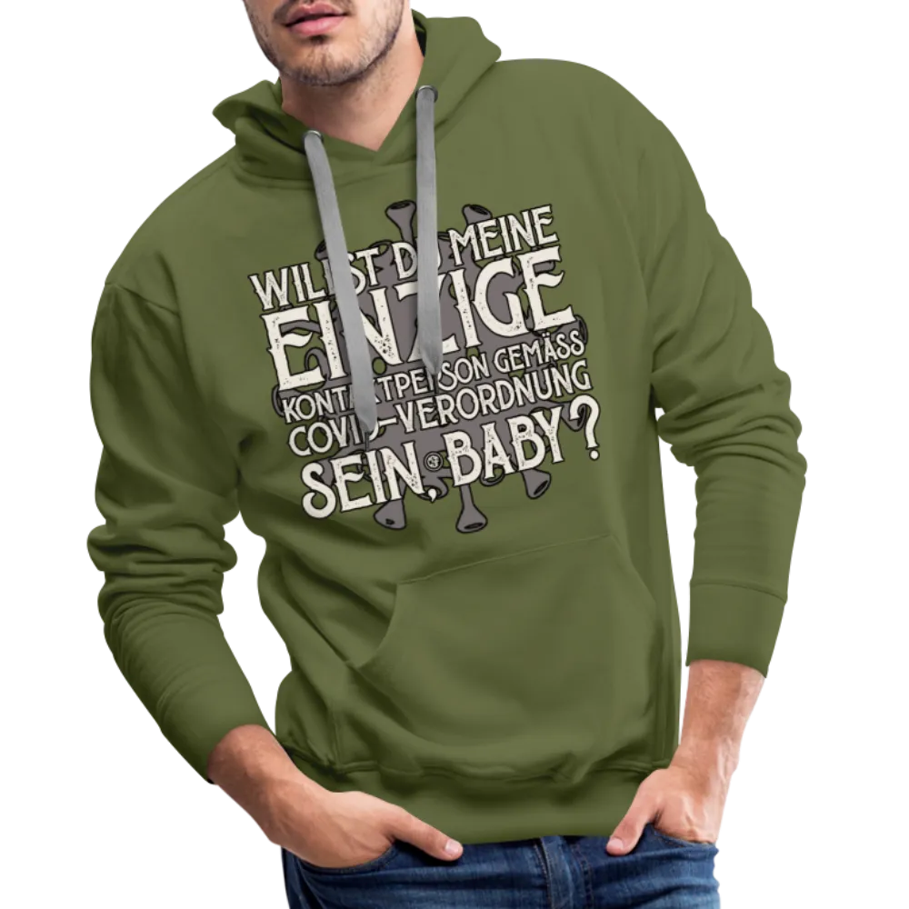Willst du meine einzige Kontaktperson gemäss... - Männer Premium Hoodie
