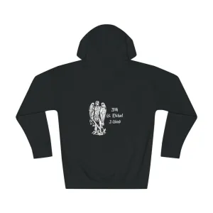 With St. Michael I Stand Unisex Fleece Hoodie