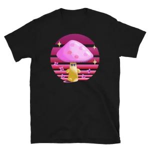 Woodland Mushroom Cottagecore Vintage Sunset T-Shirt