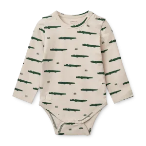 Yanni Carlos Crocodile Long Sleeve Bodysuit