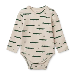 Yanni Carlos Crocodile Long Sleeve Bodysuit
