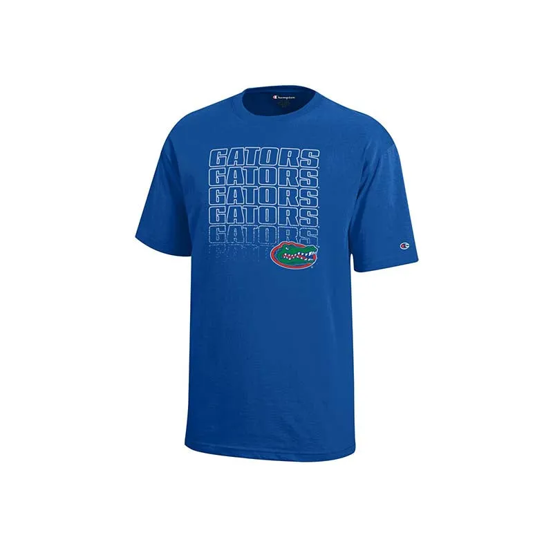 Youth UF Gators Repeating Jersey Short Sleeve T-Shirt