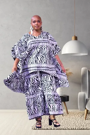 Zebra Action Two-Piece Set